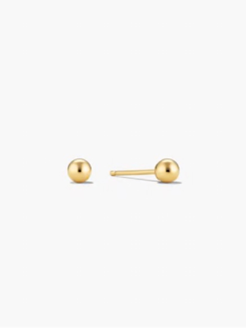 MEJURI 14K Yellow Gold Sphere Studs